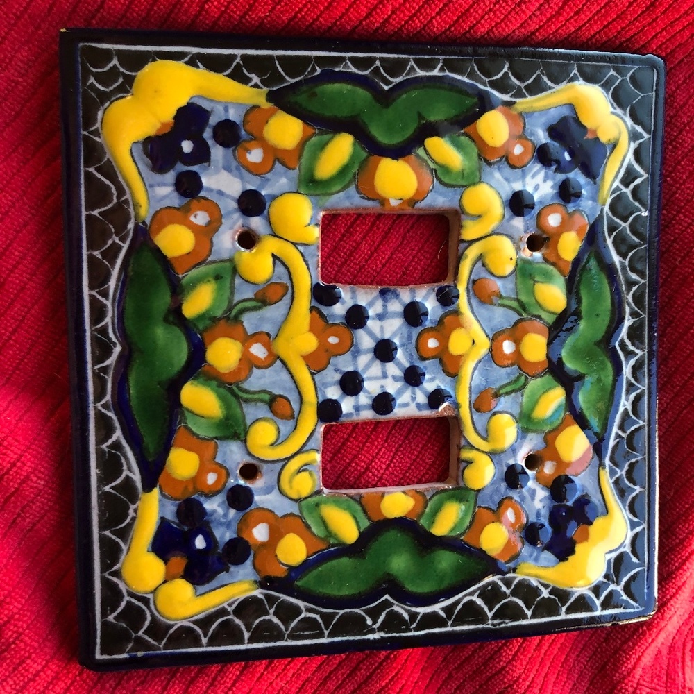Talavera switch plate cover
